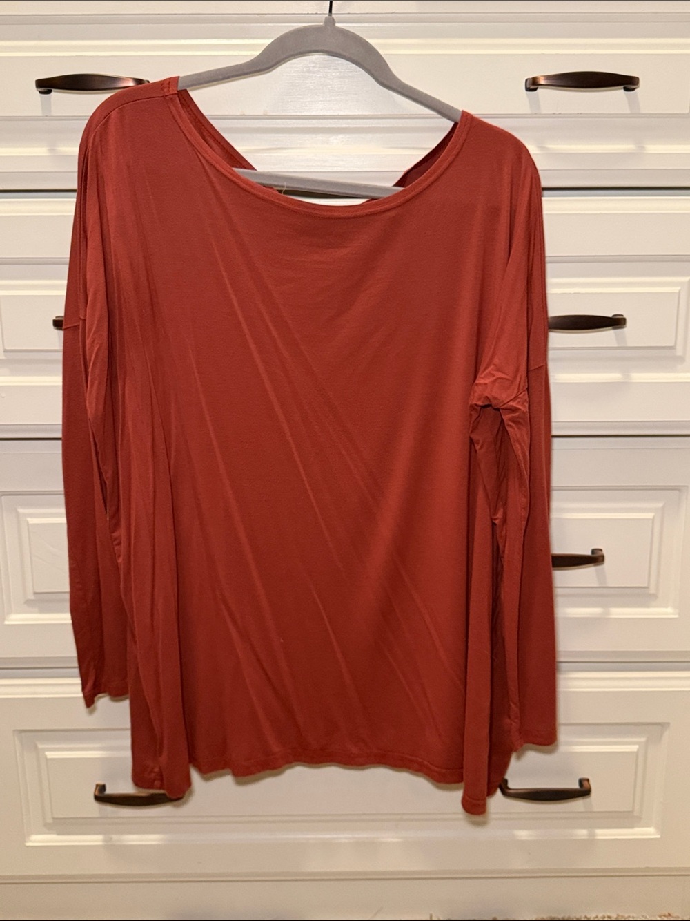 Piko 1988 Long Sleeve Top in Rust